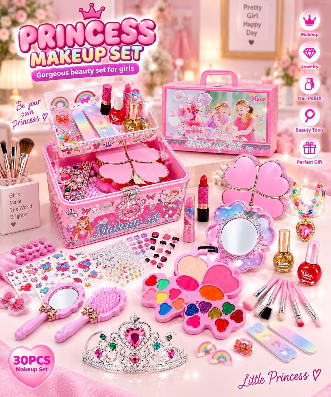 کیف آرایشی پرنسسی 👑💄✨